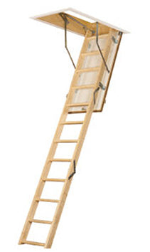 SL09 Wooden Loft Ladder fitted